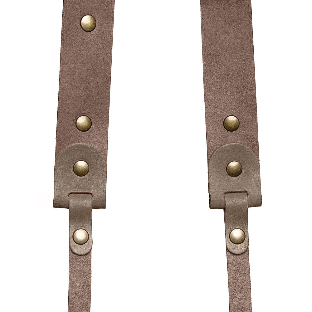 The Hantler Camera Neck strap Taupe / Brass