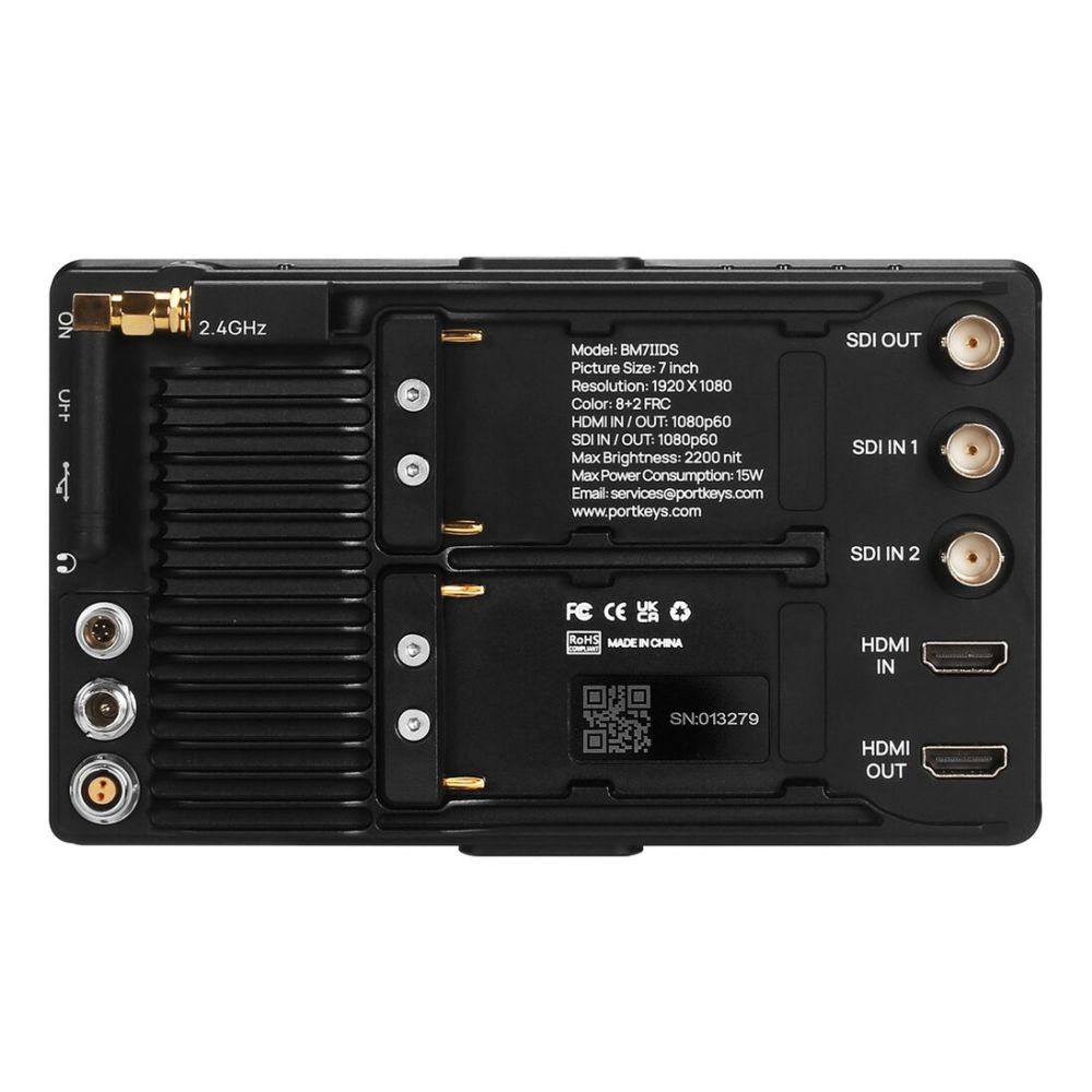 Portkeys BM7 II DS 7-inch monitor with wireless camera control