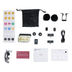 Hollyland LARK M2 Combo Duo Wireless Lavalier Microphone - Shine Charcoal