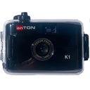 anTON K1 film camera with underwater housing, black