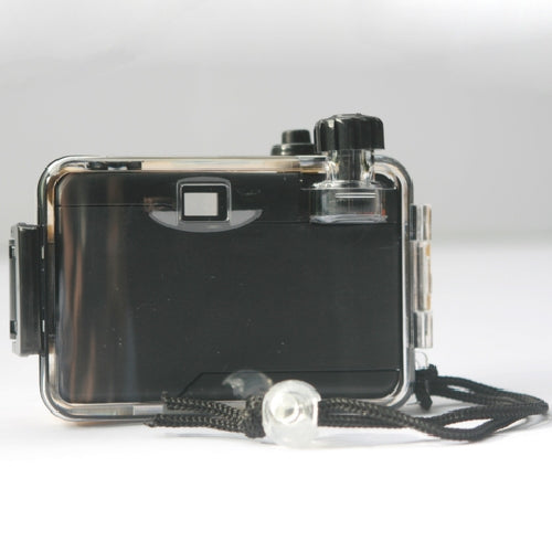 anTON K1 film camera with underwater housing, black