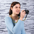 Hama Braid 120 camera strap, black/yellow