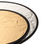 Caruba Reflection Screen 2 in 1 Gold & Silver, 45cm