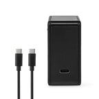 Nedis USB-C 65W wall charger with PD + 2.0m USB-C cable