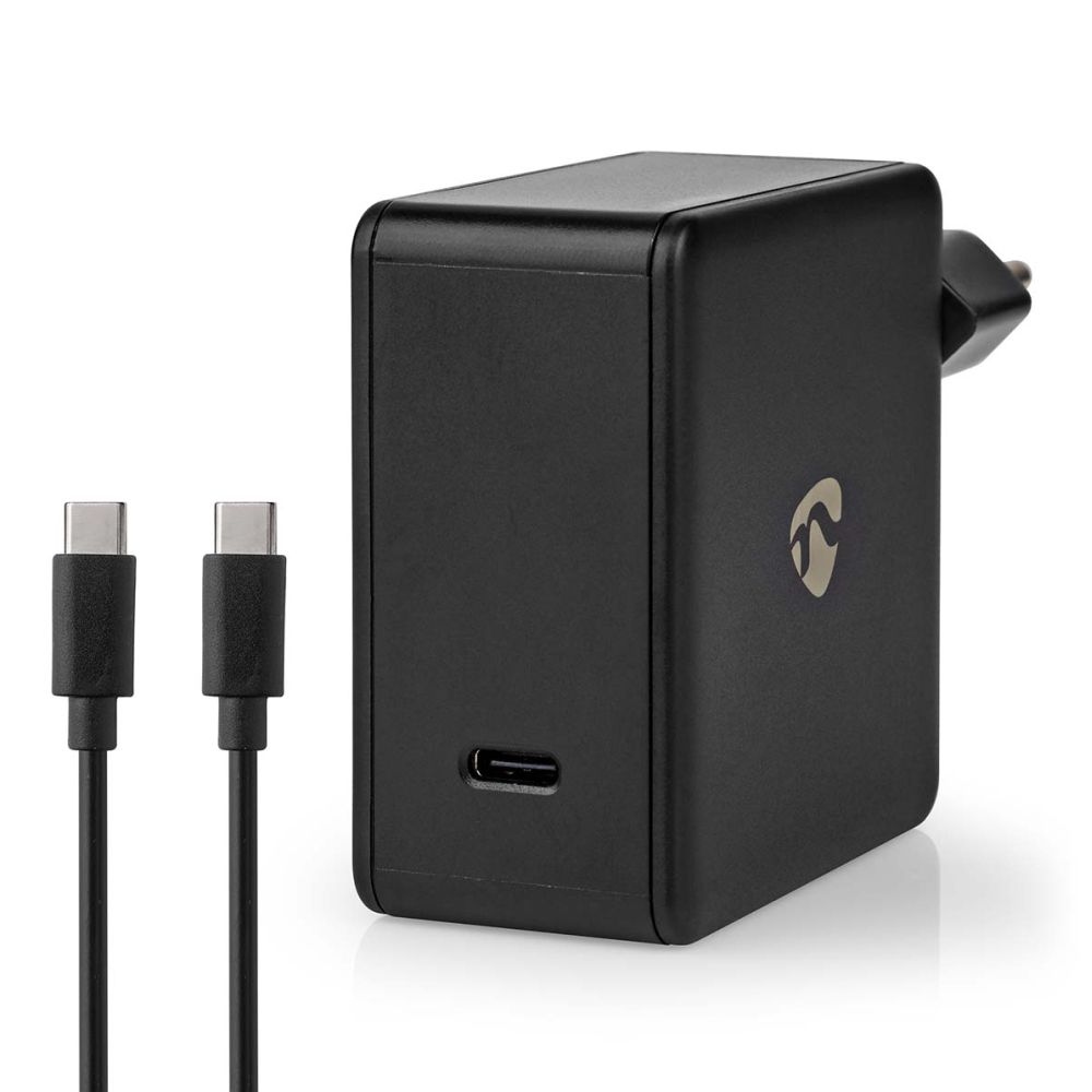 Nedis USB-C 65W wall charger with PD + 2.0m USB-C cable