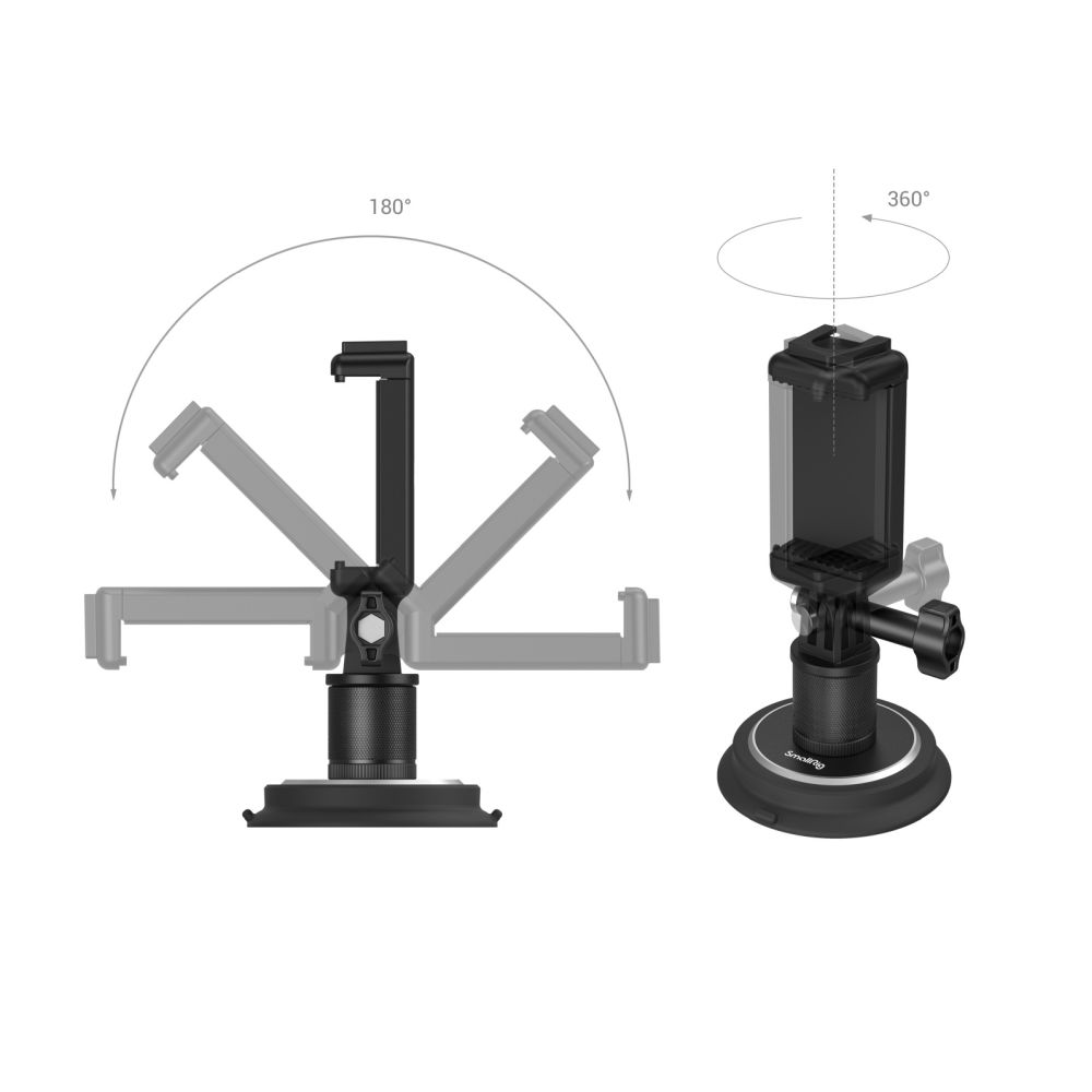 SmallRig 4347 Suction cup mounting bracket for action cameras