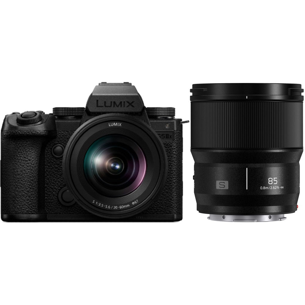 Panasonic Lumix DC-S5 IIX body + Lumix S 20-60mm f/3.5-5.6 + Lumix S 85mm f/1.8