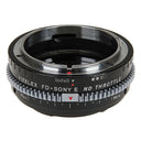 Vizelex Cine ND Throttle Lens Mount adapter - Canon FD & FL 35mm SLR to Sony Alpha E-Mount
