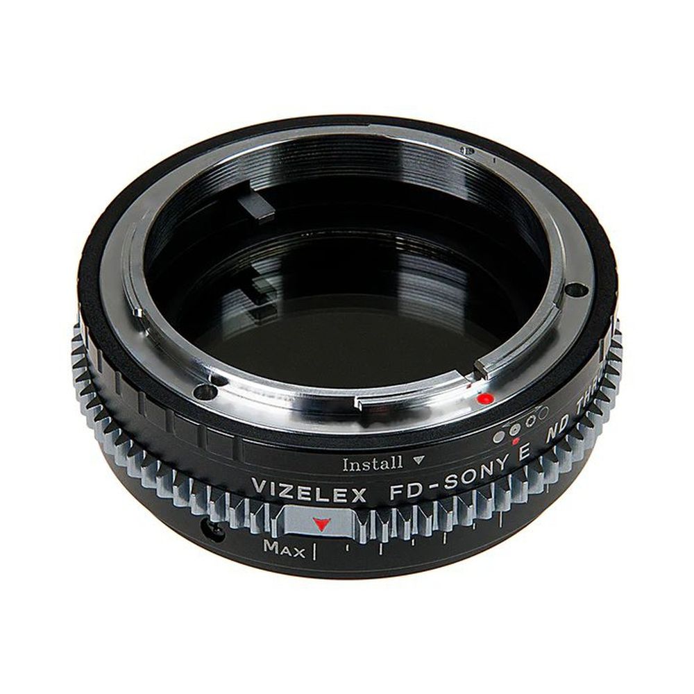 Vizelex Cine ND Throttle Lens Mount adapter - Canon FD & FL 35mm SLR to Sony Alpha E-Mount