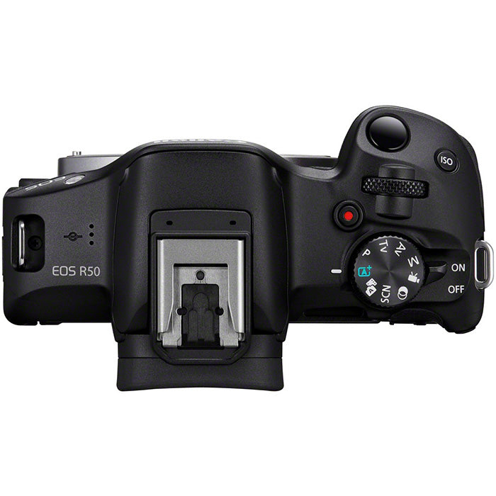 Canon EOS R50 black + RF-S 18-45mm IS STM Starter Kit