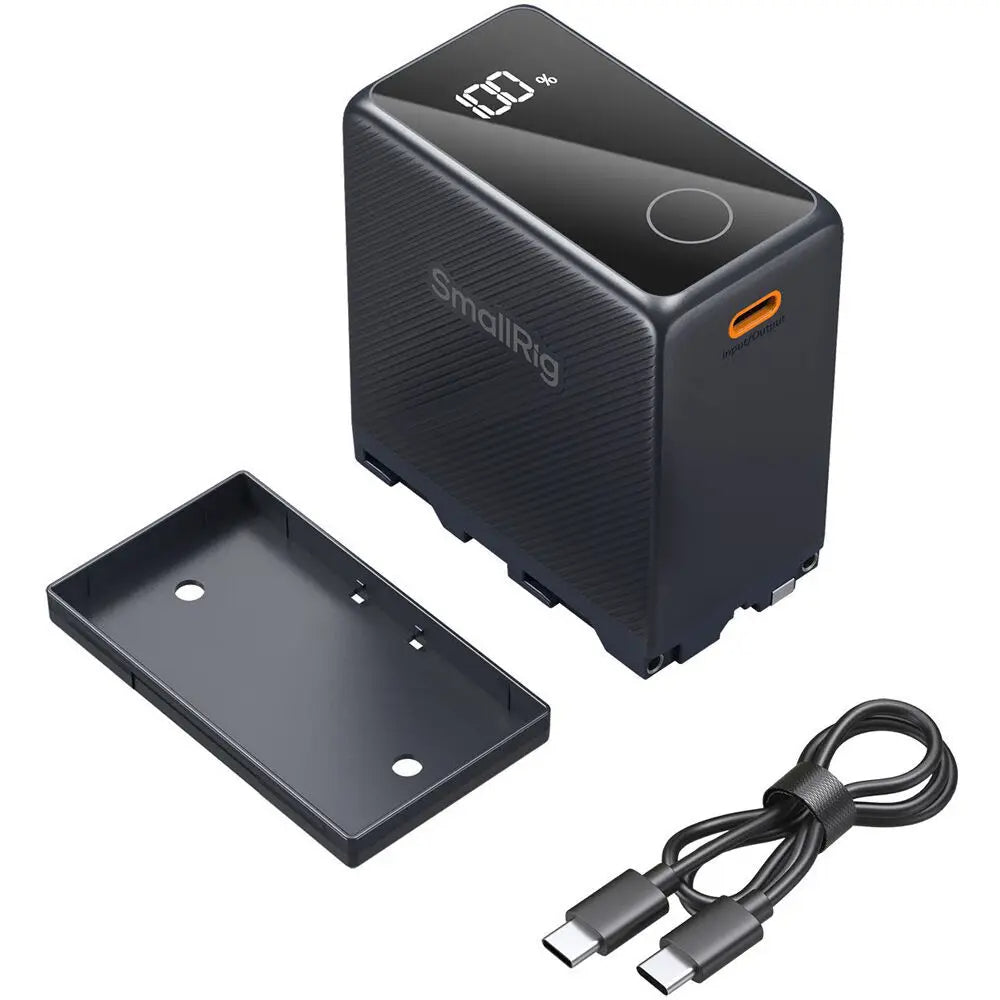 SmallRig 4469 NP-F970 USB-C Rechargeable Camera Battery, black
