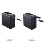 SmallRig 4469 NP-F970 USB-C Rechargeable Camera Battery, black