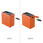 SmallRig 4576 NP-F970 USB-C Rechargeable Camera Battery, orange