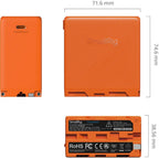 SmallRig 4576 NP-F970 USB-C Rechargeable Camera Battery, orange