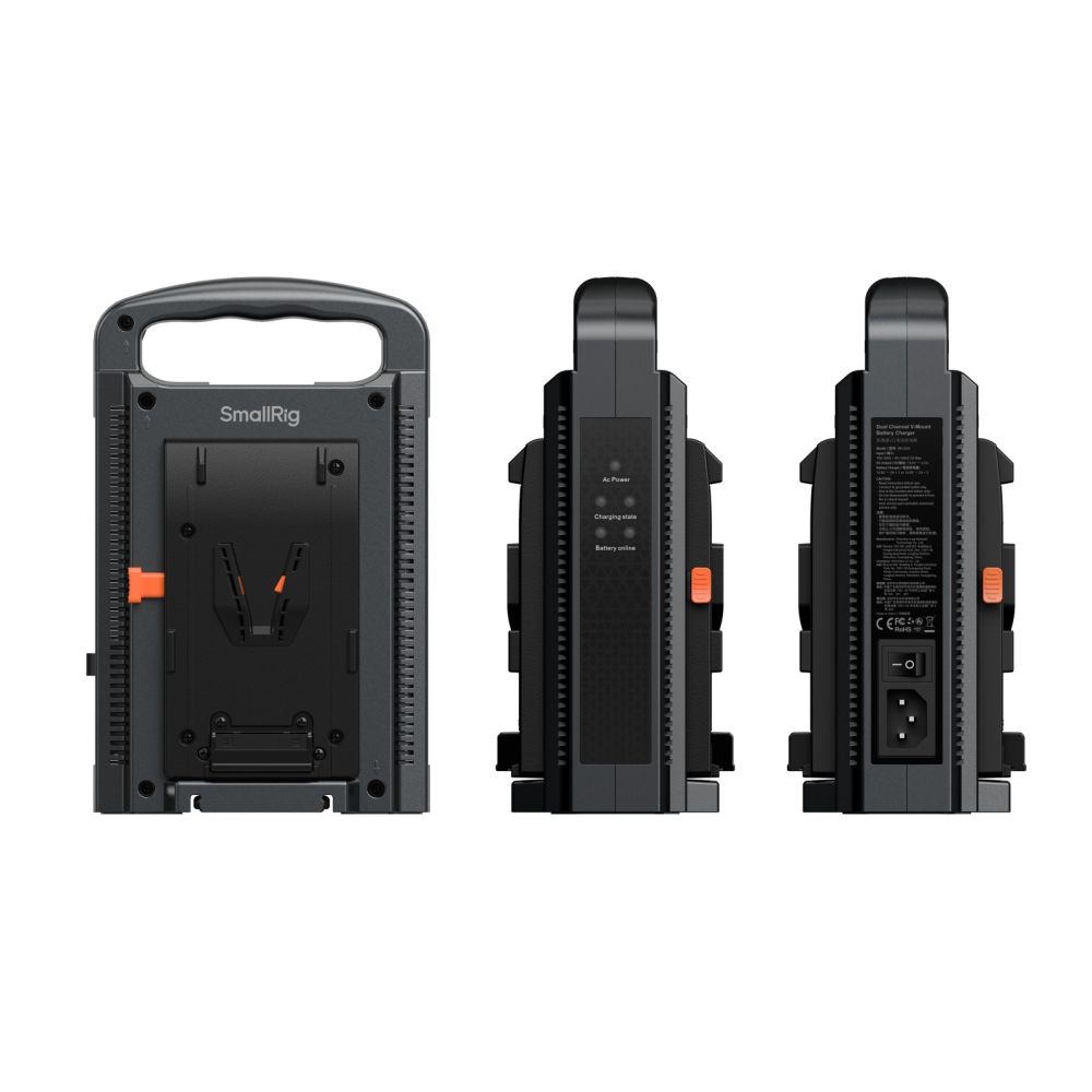 SmallRig 4578 Dual Channel V-Mount Battery Charger (EU Standard)
