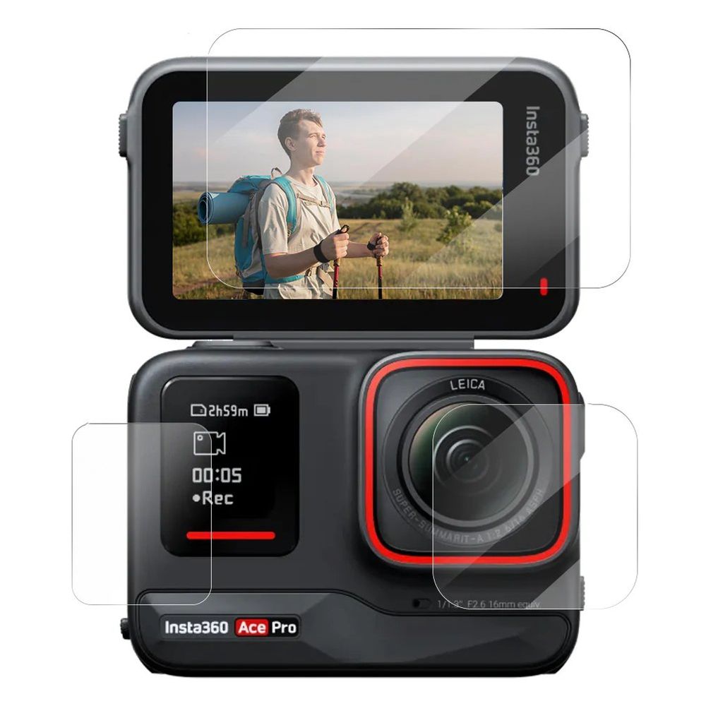 Telesin screen protector set tempered glass for Insta 360 Ace Pro