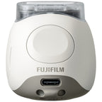 Fujifilm INSTAX PAL digital camera, Milky White + printer Link WIDE, Ash White