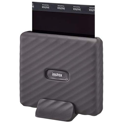 Fujifilm INSTAX PAL digital camera, Gem Black + printer Link WIDE, Mocha Gray
