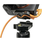 Tether Tools TetherGuard LeverLock & cable set, USB-C straight to USB-C angled, 9.4 m, high-visibility orange