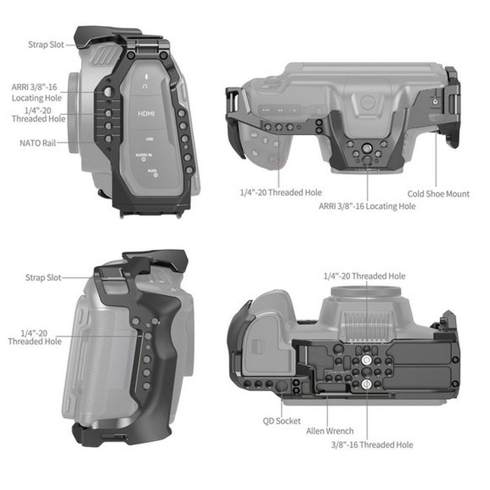 SmallRig Camera cage for Blackmagic Design Cinema Camera 6K 4785