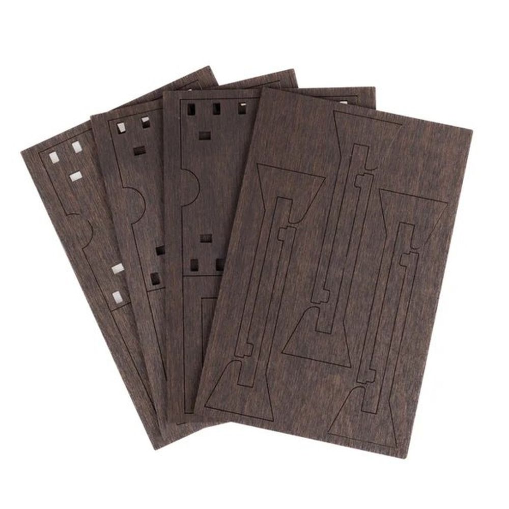 JollyLook 3 "Mini" photo frames, brown coloured