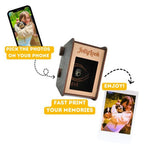 JollyLook EYE Digital-analogue instant photo printer, Brown coloured
