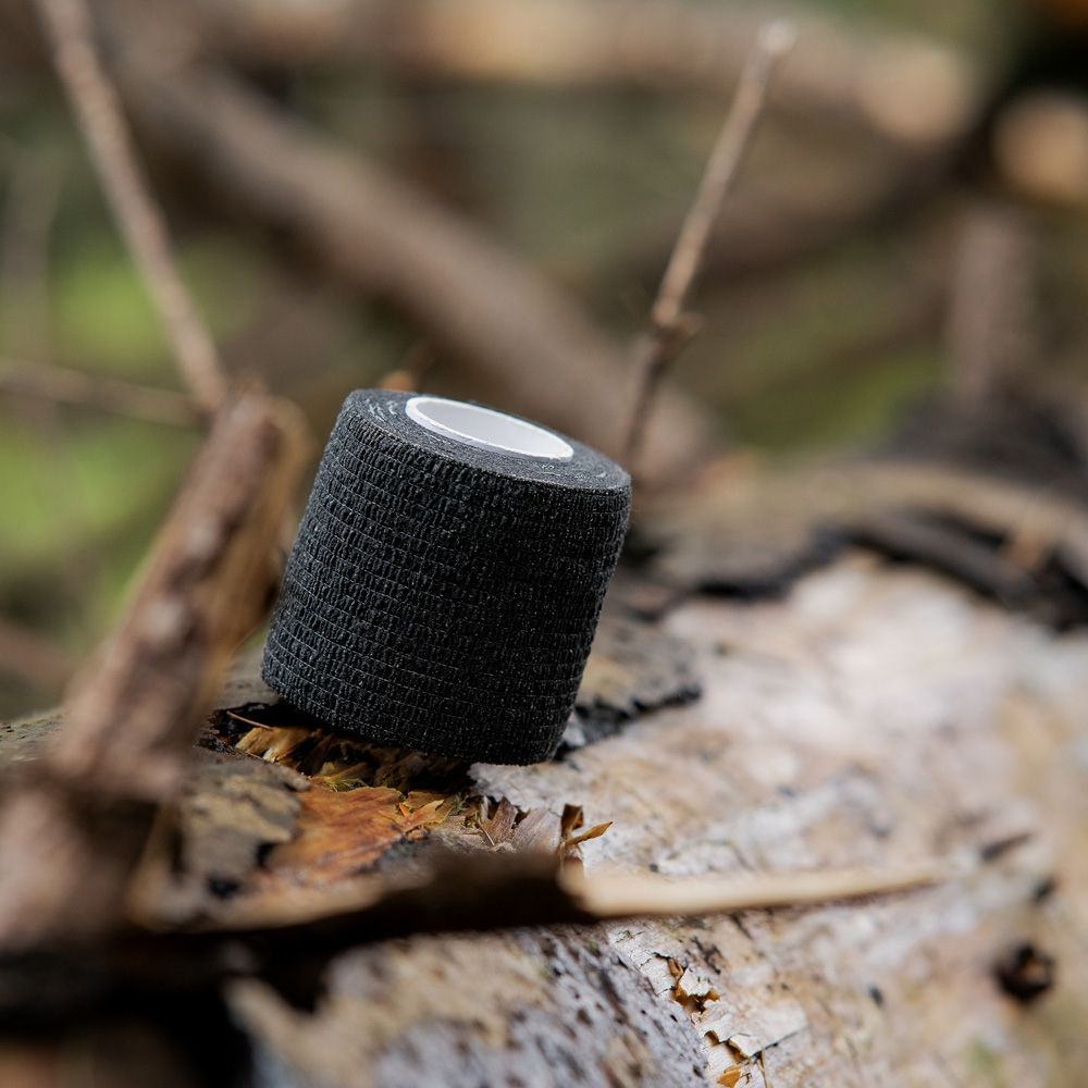 Caruba Camouflage Wrap Tape 4 Pack, black