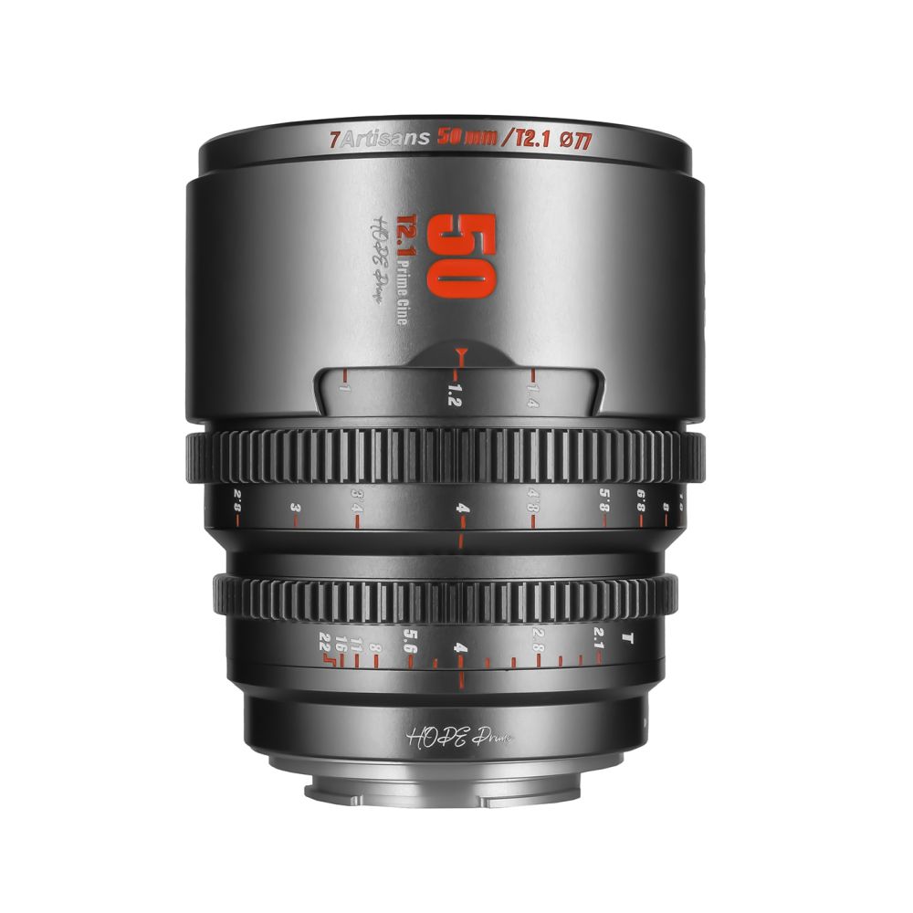 7artisans 50mm T2.1 Sony (E-mount) Titanium Grey