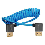 Kondor Blue Angled Full HDMI cable for on-camera monitors 12"-24"