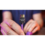 Kondor Blue Gerald Undone Micro HDMI to Full HDMI cable 12"-24" curled