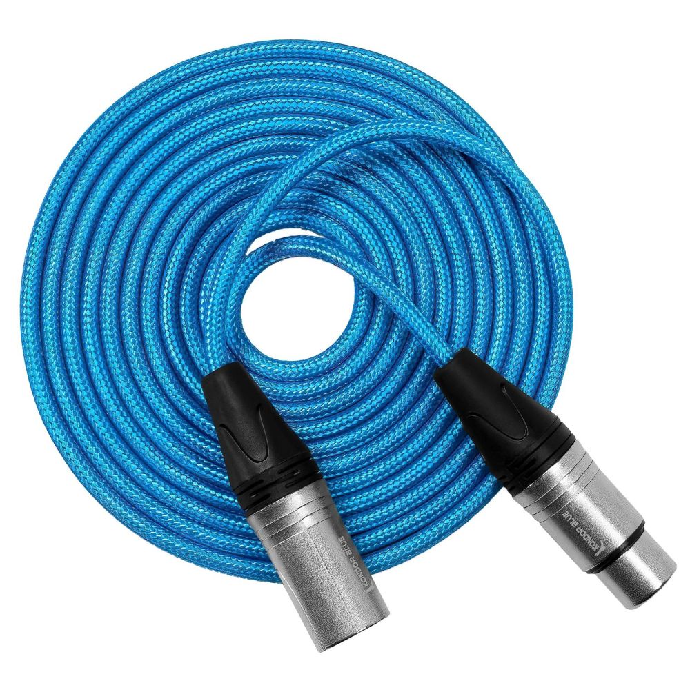Kondor Blue Male XLR to Female XLR audio cable (10 Feet)
