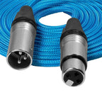 Kondor Blue Male XLR to Female XLR audio cable (10 Feet)