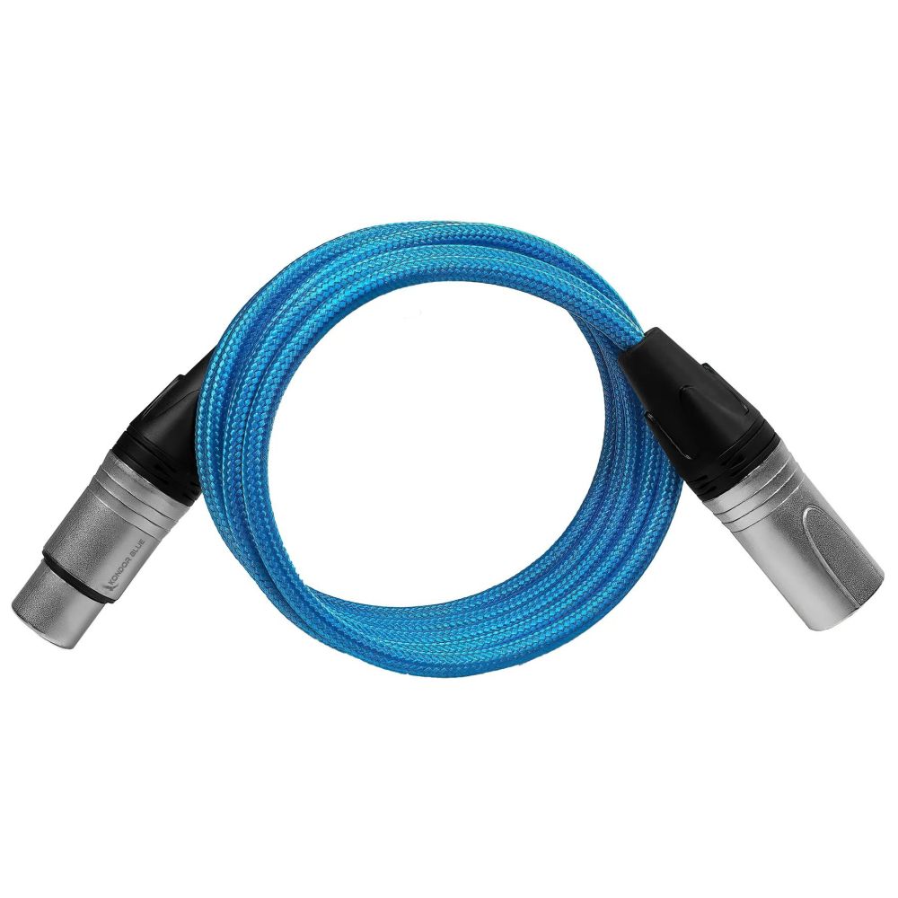 Kondor Blue Male XLR to Female XLR audio cable (5 Feet)