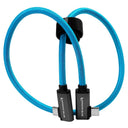 Kondor Blue USB C to USB C cable for SSD recording & charging - 8K (2x angled) (20")