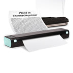 Pora&co Thermal A4 printer, black/green