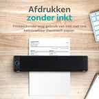 Pora&co Thermal A4 printer, black/green