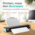 Pora&co Thermal A4 printer, black/green