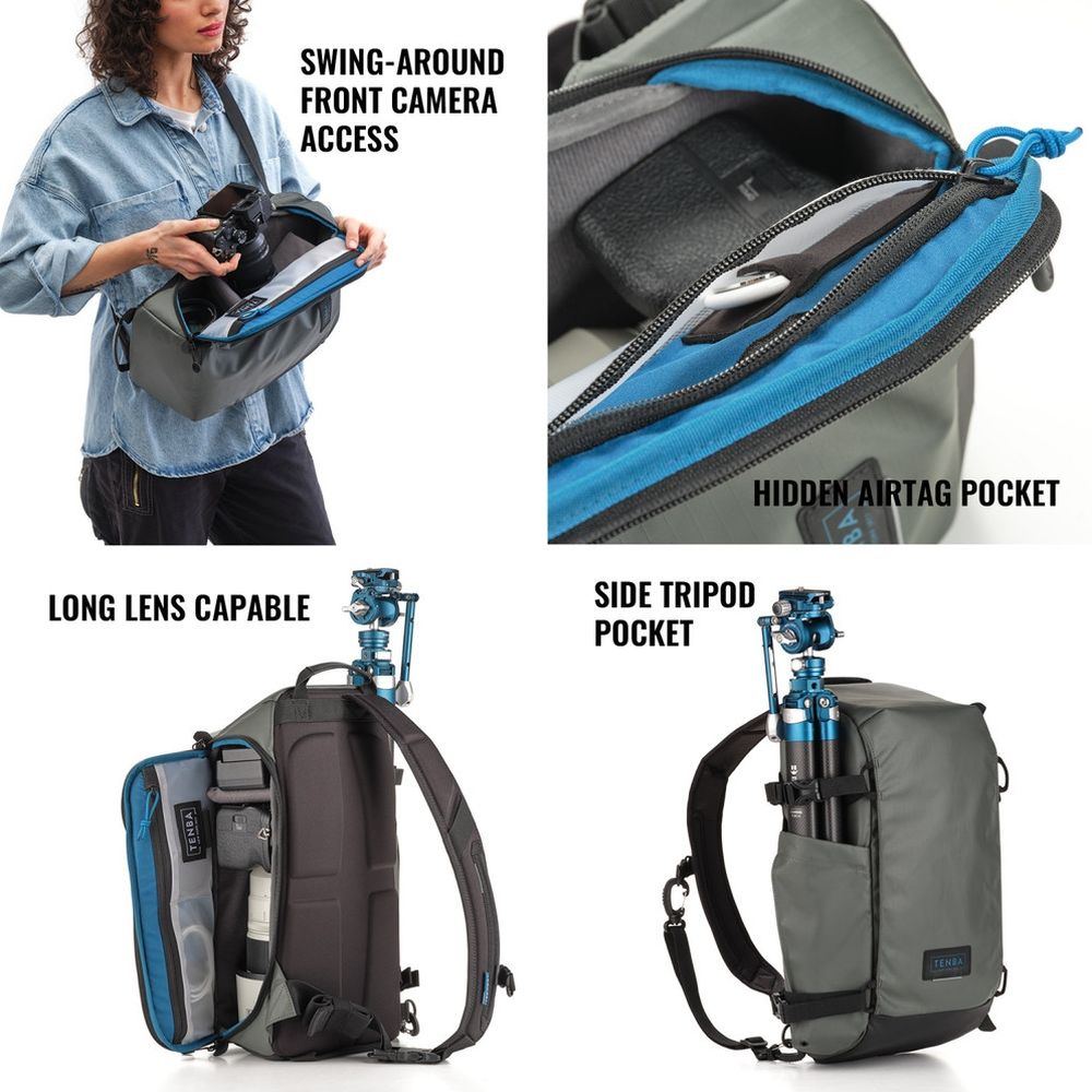 Tenba Solstice v2 12L slingbag, grey