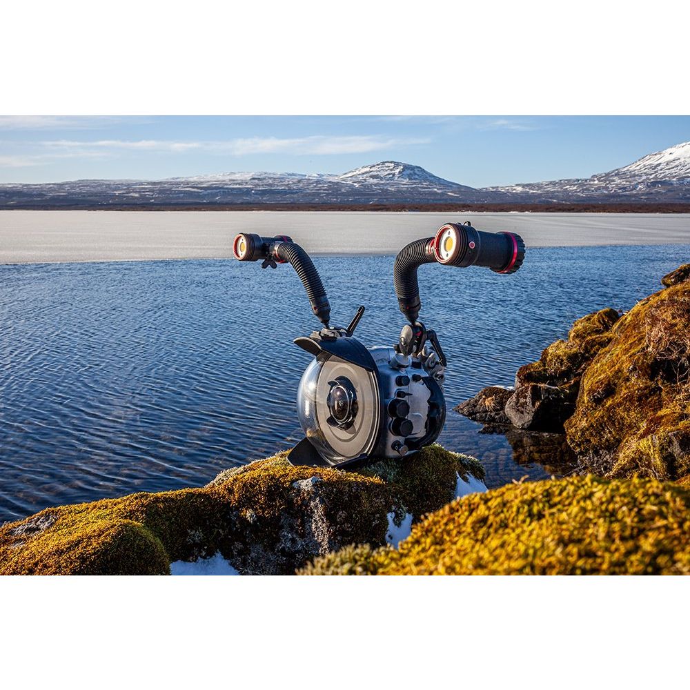 Sealife Sea Dragon 5000+ Color Boost COB LED Photo-Video Light (incl. Light Head, Flex-Connect YS & 1" Ball Joint Adapter, Battery & Charger)