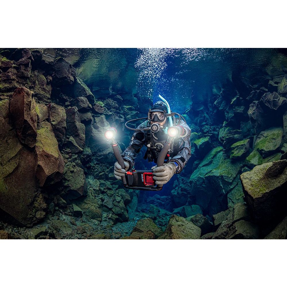 Sealife Sea Dragon 5000+ Color Boost COB LED Photo-Video Light (incl. Light Head, Flex-Connect YS & 1" Ball Joint Adapter, Battery & Charger)