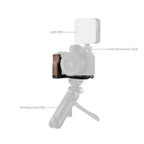SmallRig L-Shape Mount Plate with Wooden Handle for Sony ZV-E10 II 4864