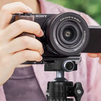 SmallRig L-Shape Mount Plate with Wooden Handle for Sony ZV-E10 II 4864