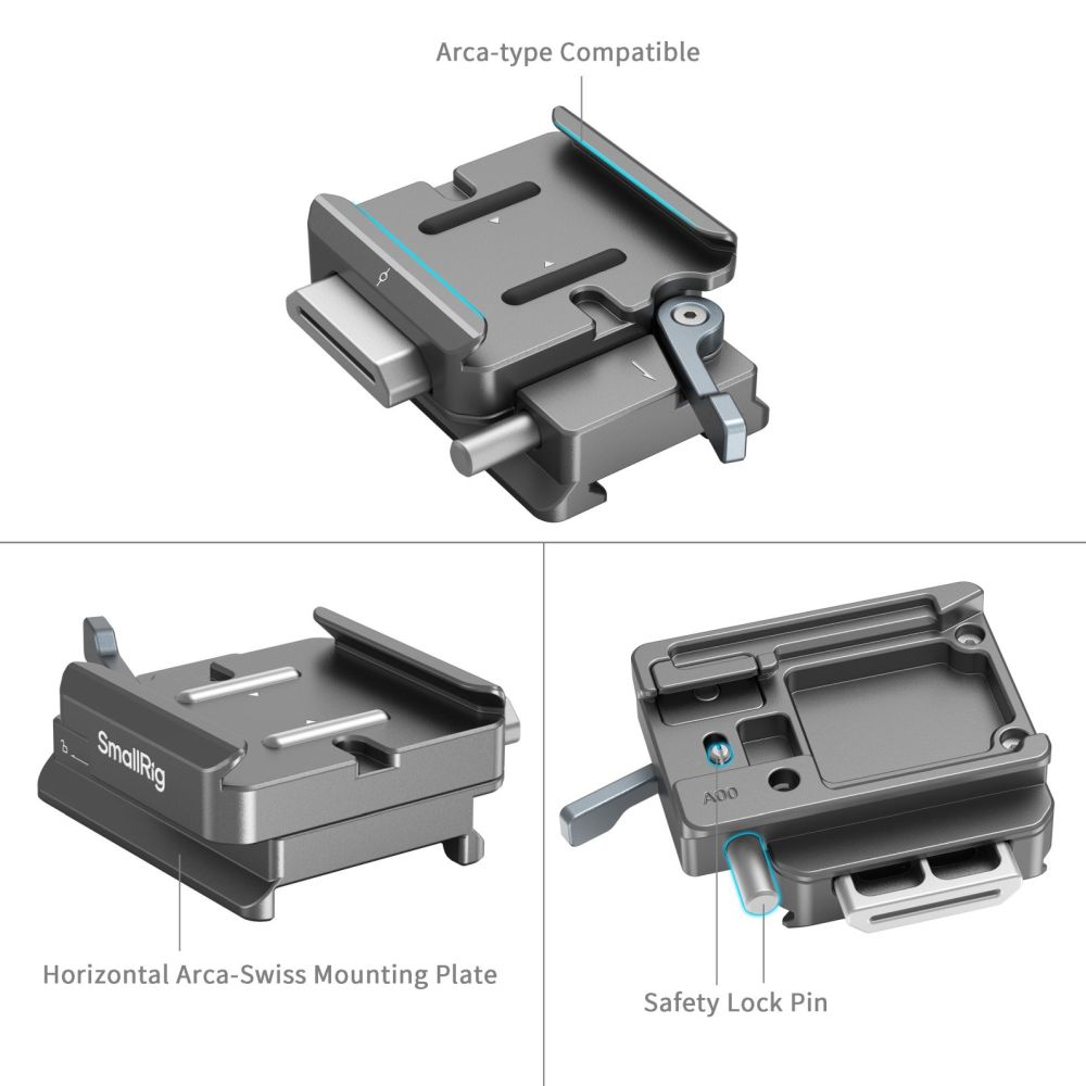 SmallRig HawkLock H38 Arca-Swiss Quick Release Plate for DJI Stabilisers 4639