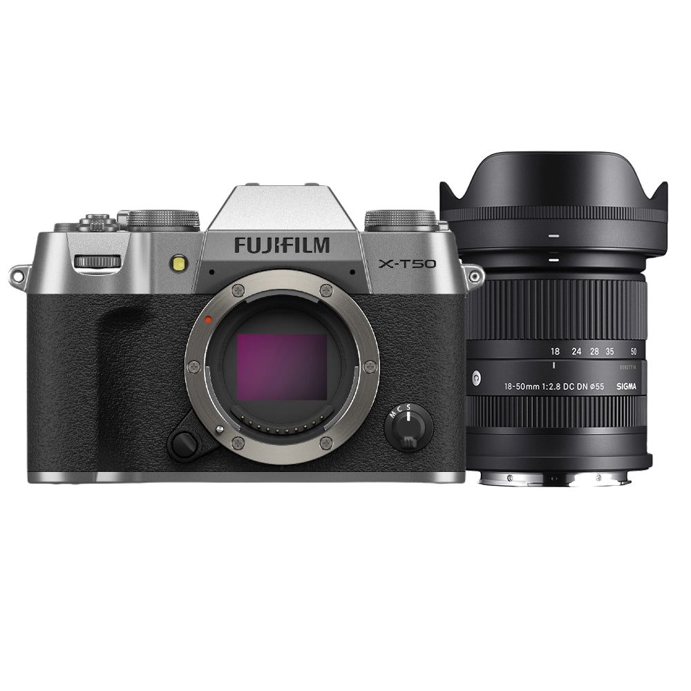 Fujifilm X-T50 silver + Sigma 18-50mm f/2.8 DC DN Contemporary Fujifilm X