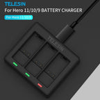 Telesin Charger for 3 batteries for GoPro HERO 9/10/11/12