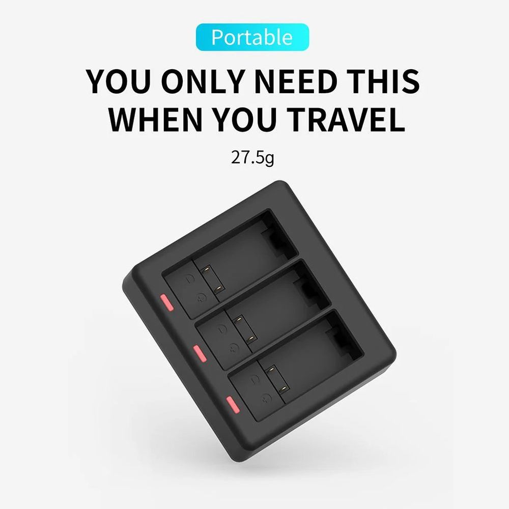 Telesin Charger for 3 batteries for GoPro HERO 9/10/11/12