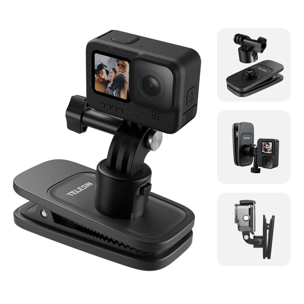 Telesin Quick-Release Backpack clip for GoPro