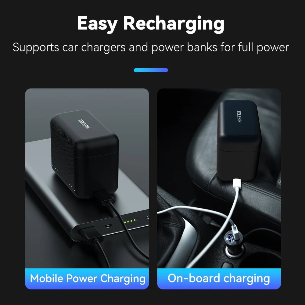 Telesin Charging box for Insta360 X4 batteries (2 slots)