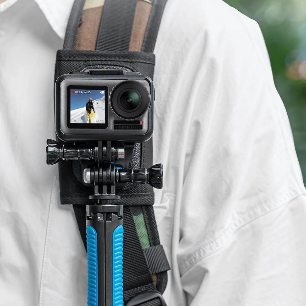 Telesin Dual Action Camera Mount (regular + J Hook Buckle)