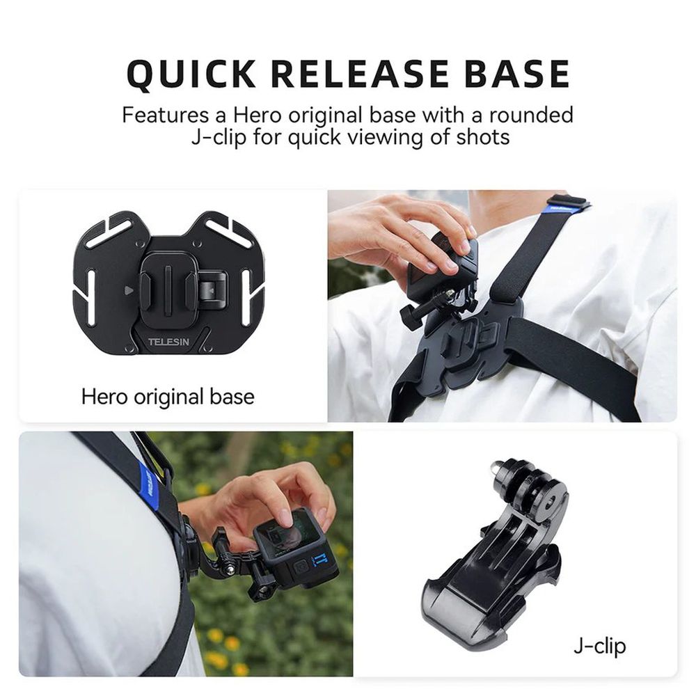 Telesin Chest Mount V2 for actioncam